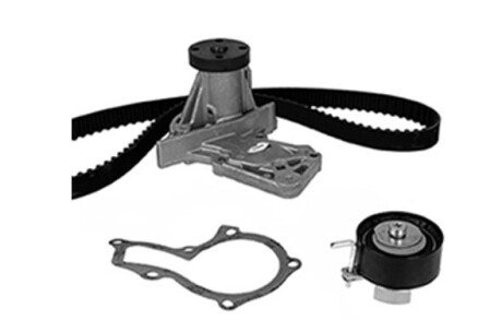 FORD К-кт (помпа+ремінь+ролик) C-MAX 1.6 10-19, FIESTA 1.6 13-, FOCUS 1.6 10-, KUGA 1.6 13- bugatti KBU10107B на Форд С-макс