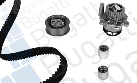 VW К-кт ГРМ (помпа+рем.+3 ролика +крепл.) Golf,Passat,Audi A4,Skoda bugatti KBU10065A на Ауди A1