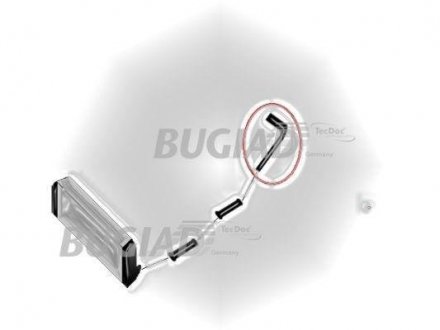 Патрубок інтеркулера VW Multivan V/T5 2.5di 03-09 bugiad 82716