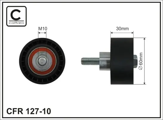 60x10x30 Ролик CHERY A5 1.6 Caffaro 127-10 (фото 1)