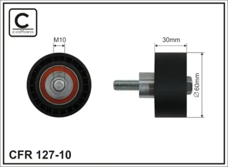 60x10x30 Ролик CHERY A5 1.6 Caffaro 127-10