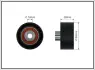 60x10x30 Ролик направляючий пасу ГРМ Citroen C4/C5 2.0 HDi/2.2HDi 04- Ford Focus 2.0TDCi 03- Caffaro 2357 (фото 1)