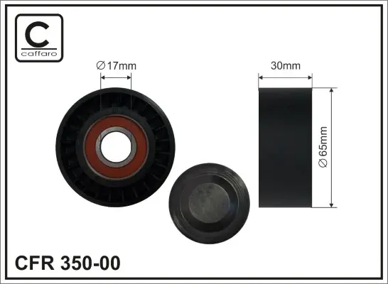 65x17x30 Натяжна планка поліклинового паска Ford Tranzit 2.4Tdci 06- caffaro 35000