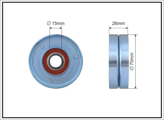 70x17x26 Натяжной ролік BMW E46,39,38, X5 caffaro 254-00