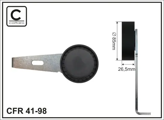 (85x8x26 пластик)Ролік Citroen Jamper/ Fiat Ducato 1,9TD caffaro 41-98