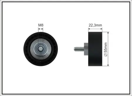 Deflection pulley Caffaro 500226