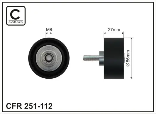 Направляющий ролик caffaro 251-112