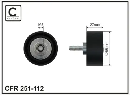 Направляющий ролик caffaro 251-112