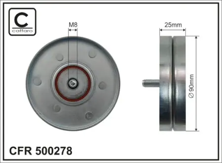 Направляющий ролик Caffaro 500278