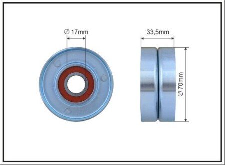 Ролик caffaro 500083 на Опель Вектра с