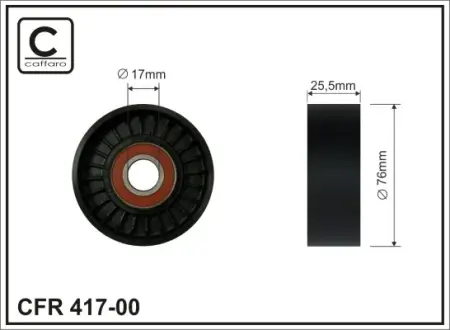 Ролик натяжителя caffaro 417-00