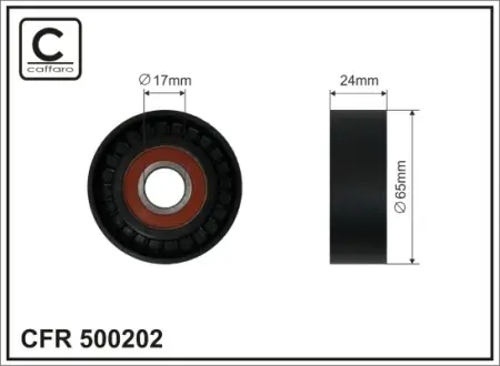 Ролик натяжителя caffaro 500202 Сеат Леон