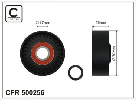 Ролик натяжителя caffaro 500256