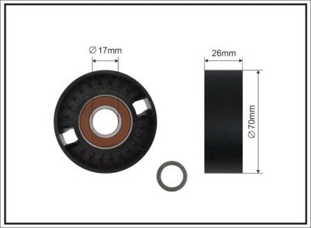 /self-cool/70x17x26,5 Ролик паска приводного OM611/612 caffaro 1100SC