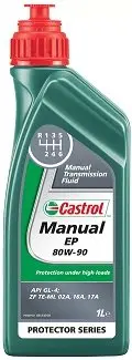 CASTROL 1л MANUAL EP 80W-90 API GL4 Масло трансм. минерал. castrol EBMEP80912X1L