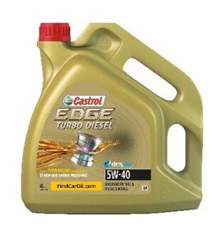 Масло моторное EDGE Turbo Diesel Titanium FST 5W-40 (4 л) castrol 1535ba