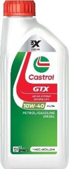 Олива моторна GTX 10W-40 A3/B4 (Каністра 1л) castrol 15F8FE на Фольксваген Кадди 2