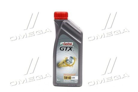 Олива моторна GTX 5W-40 A3/B4 (Каністра 1л) castrol 15E62B