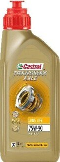 Олива трансміс. Transmax Axle Long Life 75W-90 (Каністра 1л) castrol 15F148