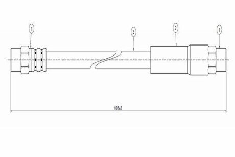 Шланг тормозной передний cavo C800 102A на Фольксваген Лт 35