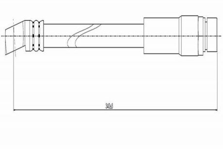 Шланг гальмівний передній cavo C800126B