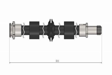 Шланг гальмівний передній cavo C800 546A на Сеат Альхамбра