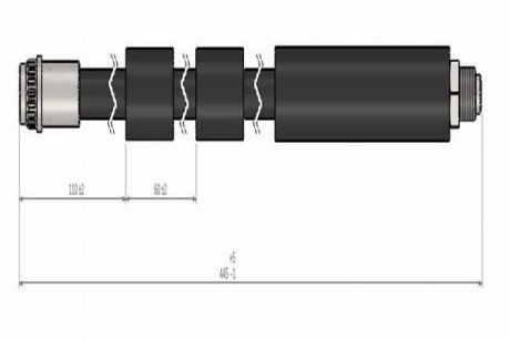 Шланг тормозной передний cavo C900 273A на Ситроен С4