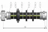 Шланг тормозной передний cavo C900426A