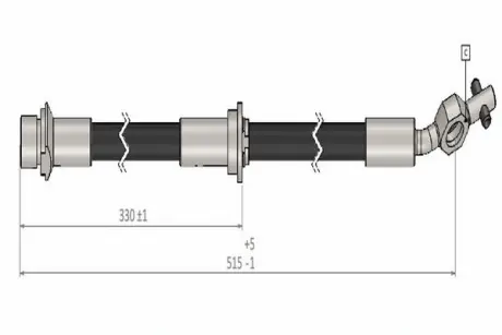 Шланг гальмівний передній Cavo C900442A