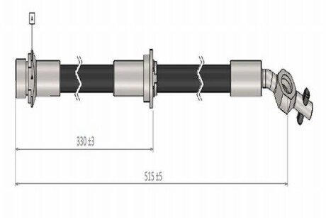 Шланг гальмівний передній cavo C900 443A