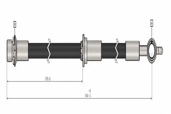 Шланг тормозной передний cavo C900 452A