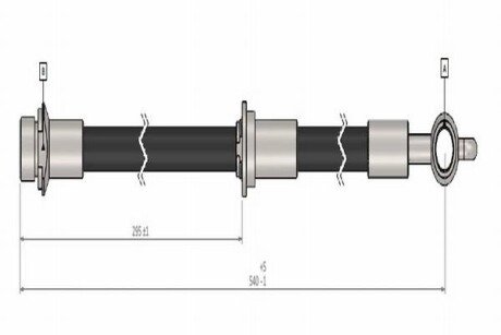 Шланг гальмівний передній cavo C900 452A