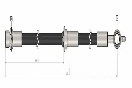 Шланг тормозной передний cavo C900 452A