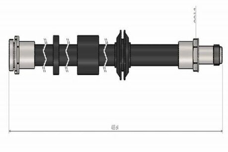 Шланг тормозной передний cavo C900 505A