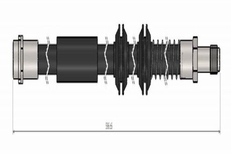 Шланг гальмівний передній cavo C900 647A