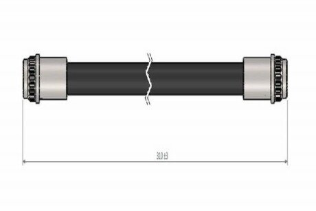 Шланг тормозной задний cavo C800 178A