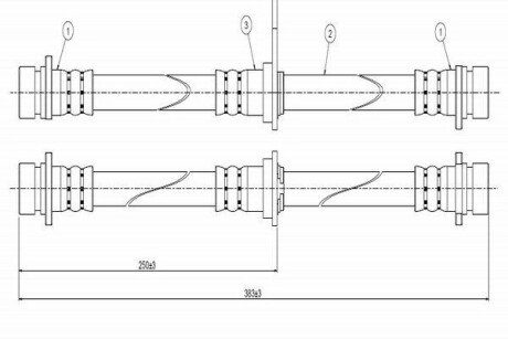 Шланг тормозной задний cavo C800 267A на Хонда Аккорд 5