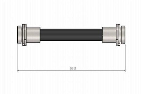 Шланг гальмівний задній cavo C800544A на Шкода Фабия 2