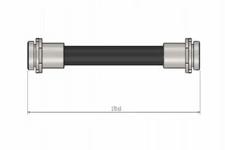 Шланг гальмівний задній cavo C800544A