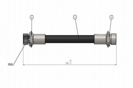 Шланг тормозной задний cavo C900 952A