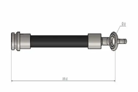 Шланг гальмівний задній Cavo C900955A