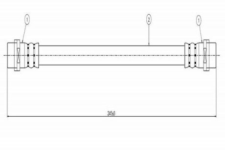 Тормозной шланг cavo C800 064A на Опель Зафира а