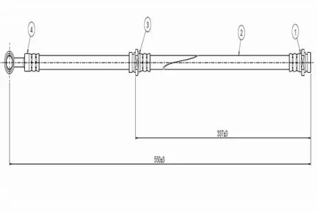 Гальмівний шланг Cavo C800 393A