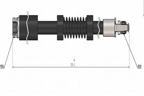 Тормозной шланг cavo C900 340A