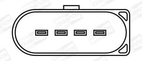 VW Катушка зажигания 1,8 T 99- Sharan,Golf,New Beetle,AUDI A6/A8 SEATSKODA (на одну свечу) champion BAEA009E