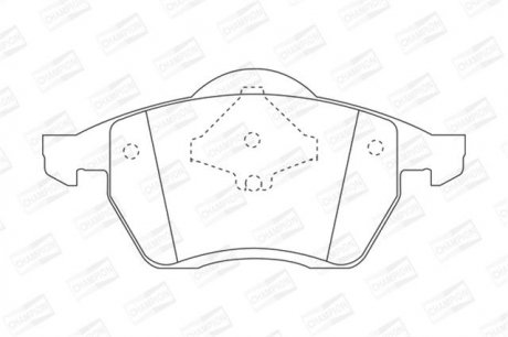 Колодка торм. диск. BMW 3 (E46) задн. champion 571918