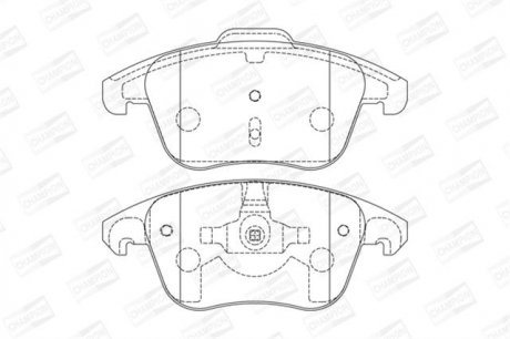 Колодка торм. диск. FORD FOCUS, MAZDA 3,5, VOLVO C70, S40, передн. champion 573209