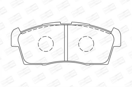 Колодка торм. диск. HONDA ACCORD передн. champion 572624