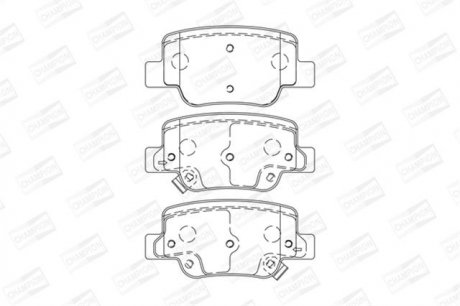 Колодка торм. диск. HONDA ACCORD передн. champion 572635