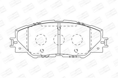 Колодка торм. диск. HONDA CIVIC задн. champion 572580